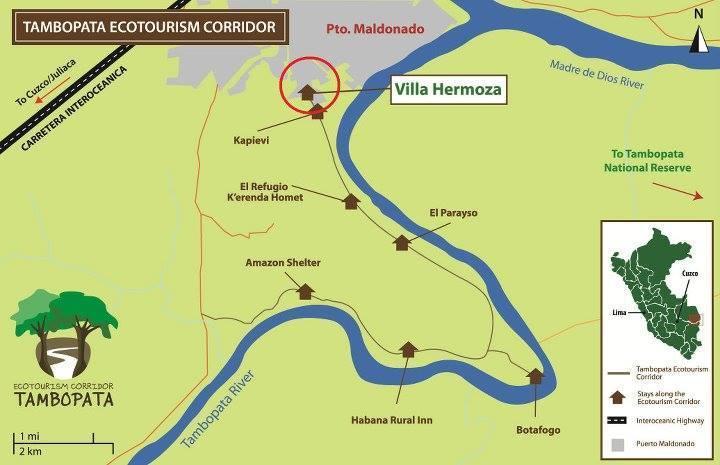 Villa Hermosa De Tambopata Casa Hospedaje & Hostel ปูแอร์โต มัลโดนาโด ภายนอก รูปภาพ